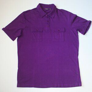 Mexx Men's Slim Fit Purple Polo Shirt with Front Pockets size XL